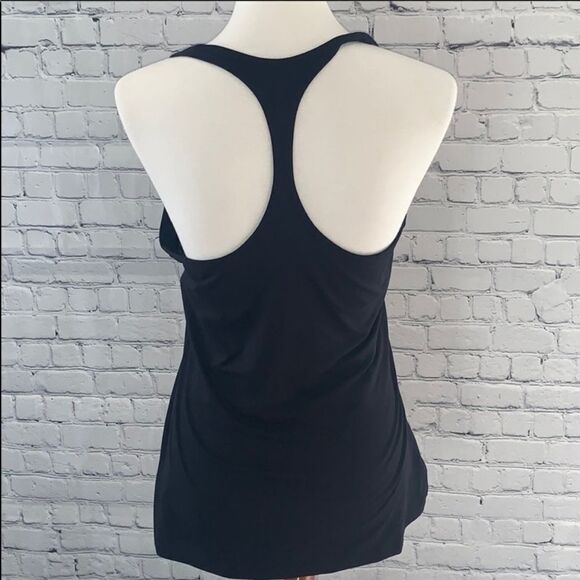 Women’s Nike Dri Fit Racerback Tank Black Sz Med - Picture 2 of 3